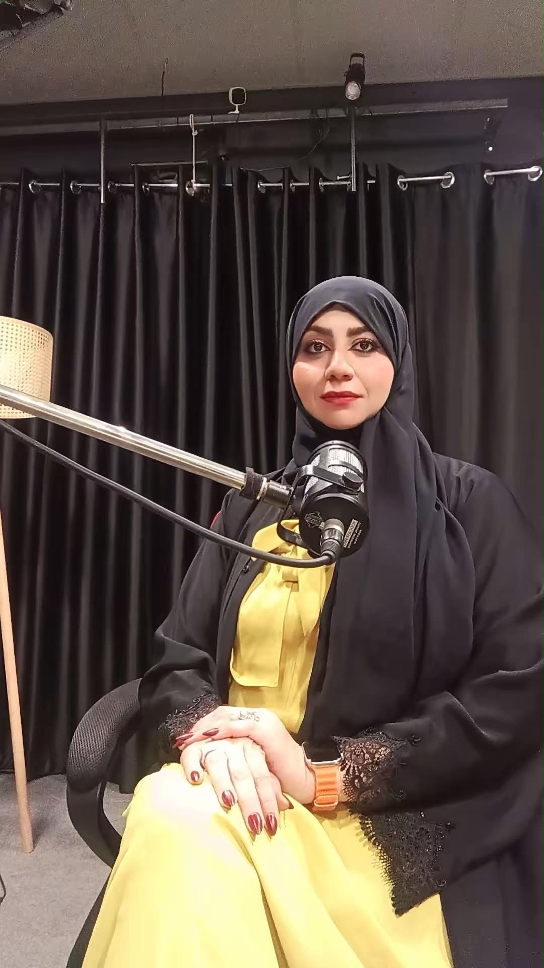 ثويبة صابر في لقاء إذاعي